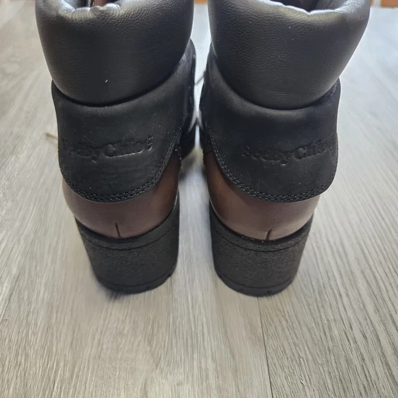 See by Cloe Eileen Leather and Suede Black Hiking Boots Size 4.5-5 EUC Gorpcore - Picture 3 of 13